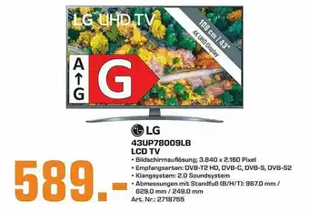 Saturn Lg 43up78009lb Lcd Tv Angebot