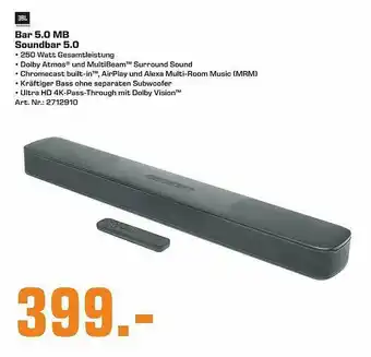 Saturn Jbl Bar 5.0 Mb Soundbar 5.0 Angebot