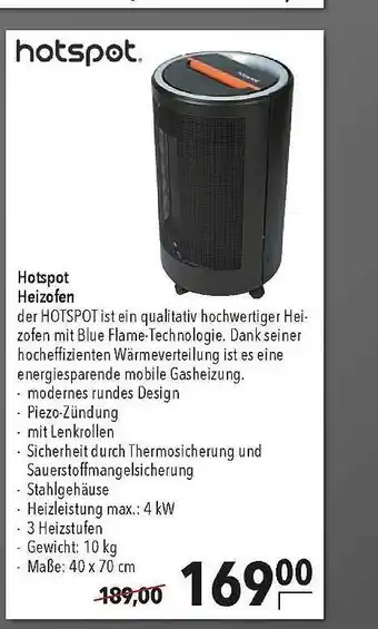 CITTI Markt Hotspot Heizofen Angebot