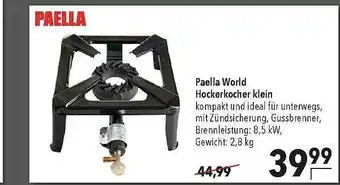 CITTI Markt Paella World Hockerkocher Klein Angebot