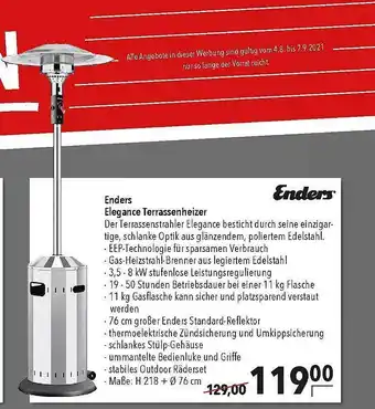 CITTI Markt Enders Elegance Terrasenheizer Angebot