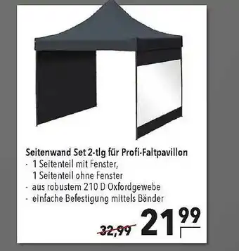 CITTI Markt Seitenwand Set 2-tlg Für Profi-faltpavillon Angebot