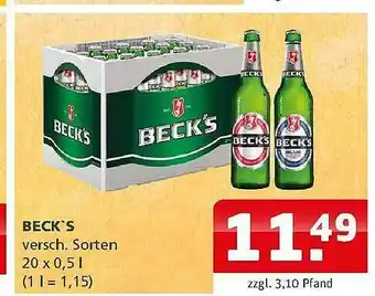 Getränkehaus Beck's Angebot