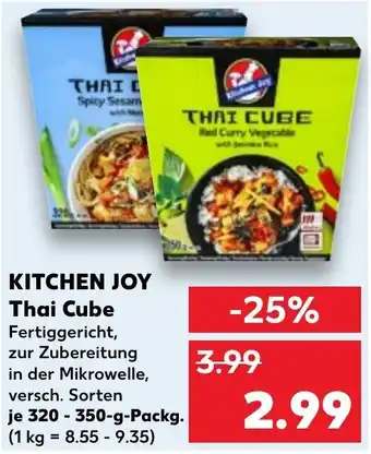 Kaufland Kitchen Joy Thai Cube 320-350 g Packg. Angebot