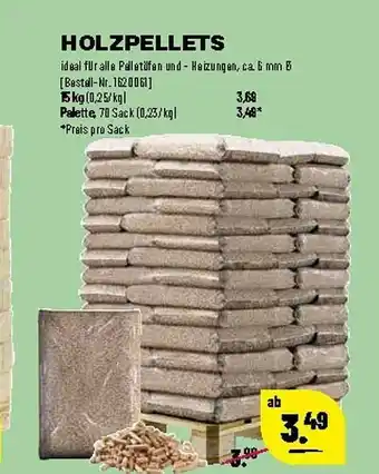 Leitermann Baumarkt Holzpellets Angebot