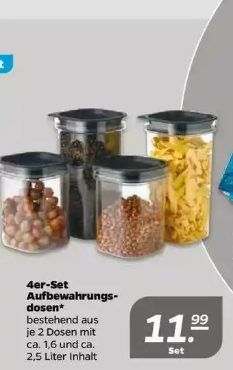 NETTO 4er-set Aufbewahrungsdosen Angebot