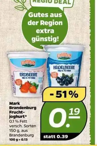 NETTO Mark Brandenburg Fruchtjoghurt Angebot