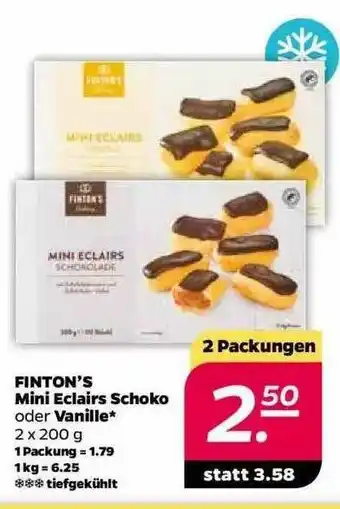 NETTO Finton's Mini Eclairs Schoko Oder Vanille Angebot