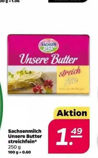 NETTO Sachsenmilch Unsere Butter Streichfein Angebot