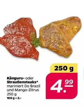 NETTO Känguru- Oder Straußensteaks Angebot