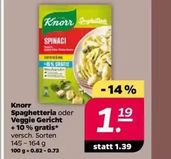 NETTO Knorr Spaghetteria Oder Veggie Gericht Angebot