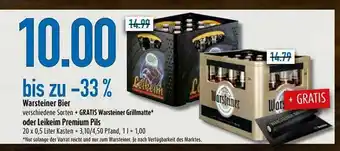 diska Warsteiner Bier Oder Leikeim Premium Pils Angebot