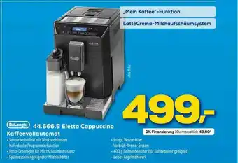 Euronics XXL Delonghi 44.666.b Eletta Cappuccino Kaffeevollautomat Angebot