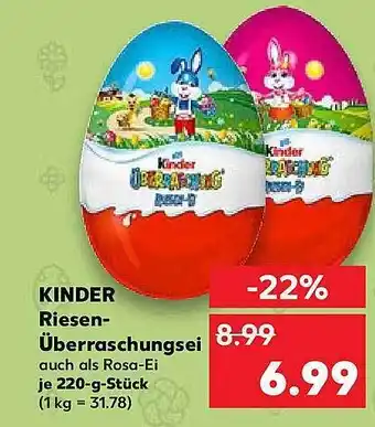 Kaufland Kinder riesen-überraschungsei Angebot