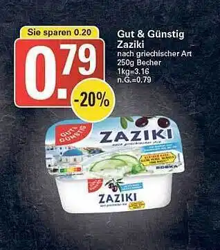 WEZ Gut & günstig zaziki Angebot