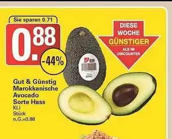 WEZ Gut & günstig avocado sorte hass Angebot