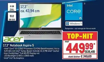 METRO Acer 17.3 Angebot