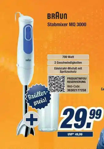 Expert Bening Braun Stabmixer Mq 3000 Angebot