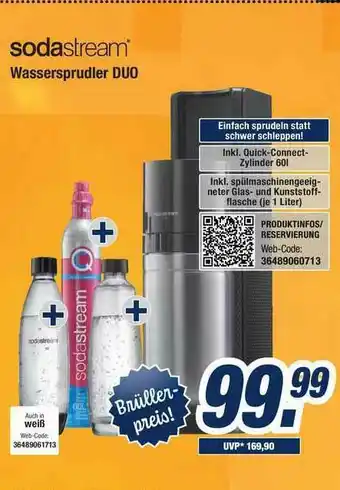 Expert Bening Sodastream Wassersprudler Duo Angebot