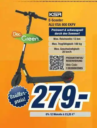 Expert Bening Ksr E-scooter Alu Esa 800 Ekfv Angebot