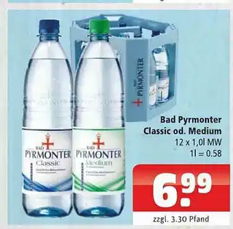 Getränkehaus Bad Pyrmonter Classic Od. Medium Angebot