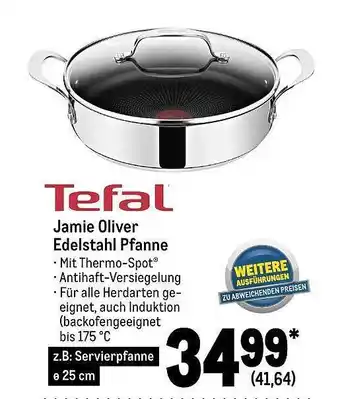 METRO Tefal jamie oliver edelstahl pfanne Angebot