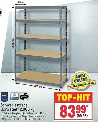 METRO Metro professional schwerlastregal „extratief“ 2000 kg Angebot