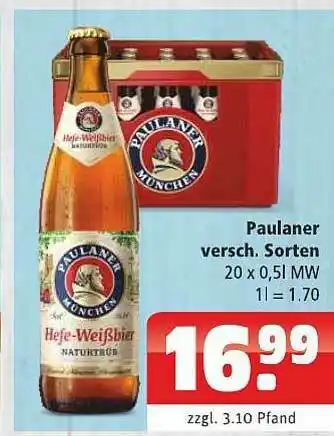 Getränkehaus Paulaner Angebot