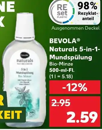 Kaufland Bevola Naturals 5in1 Mundspülung 500 ml Fl. Angebot