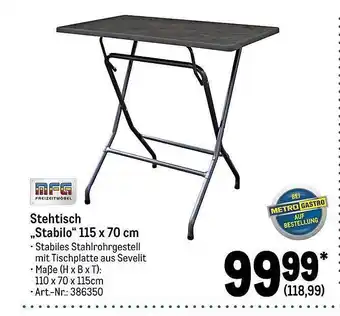 METRO Mfg stehtisch stabilo Angebot