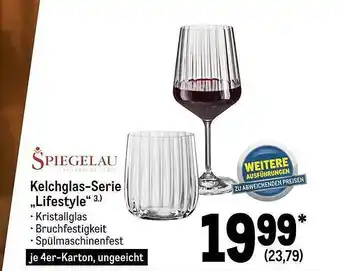 METRO Spiegelau kelchglas-serie lifestyle Angebot