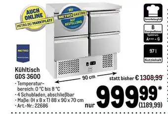 METRO Kühltisch gds 3600 Angebot