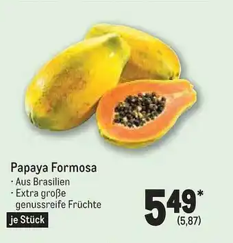 METRO Papaya formosa Angebot