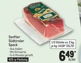 METRO Senfter südtiroler speck Angebot