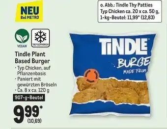 METRO Tindle plant based burger Angebot