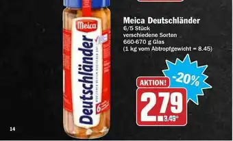 Hit Meica Deutschländer Angebot