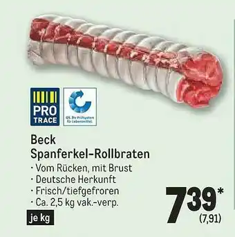 METRO Beck spanferkel-rollbraten Angebot