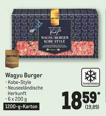 METRO Wagyu burger metro premium Angebot