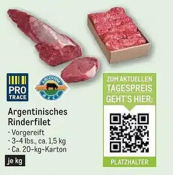 METRO Argentinisches rinderfilet Angebot