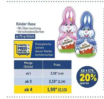 METRO Kinder hase Angebot