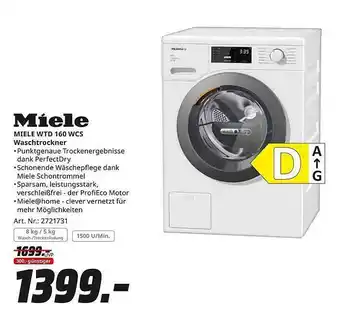 MediaMarkt Miele wtd 160 wcs waschtrockner Angebot