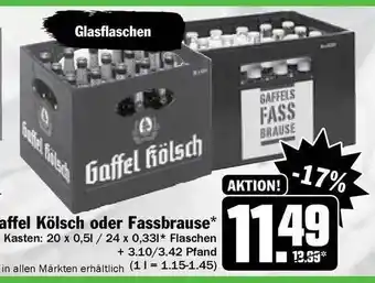 Hit Gaffel Kölsch Oder Fassbrause Angebot