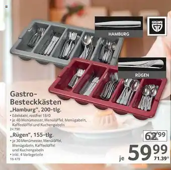 Selgros Gastro-besteckkästen hamburg Angebot