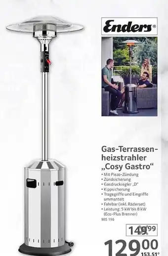 Selgros Enders gas-terrassenheizstrahler „cosy gastro“ Angebot