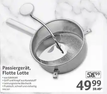 Selgros Passiergerät, flotte lotte Angebot