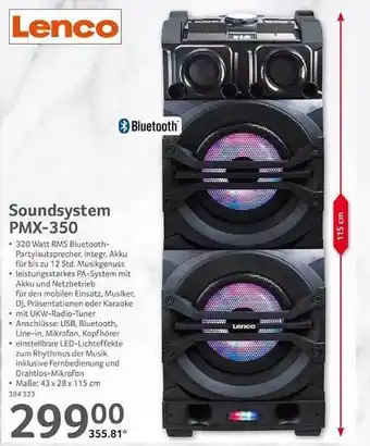 Selgros Lenco soundsystem pmx-350 Angebot