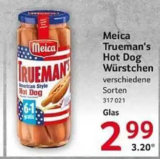 Selgros Meica trueman's hot dog würstchen Angebot