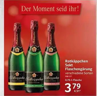 Selgros Rotkäppchen sekt flaschengärung Angebot