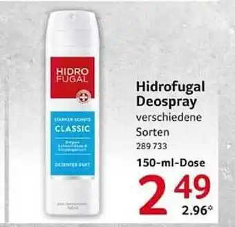 Selgros Hidrofugal deospray Angebot