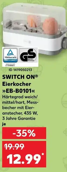 Kaufland Switch On Eierkocher EB-B0101 Angebot